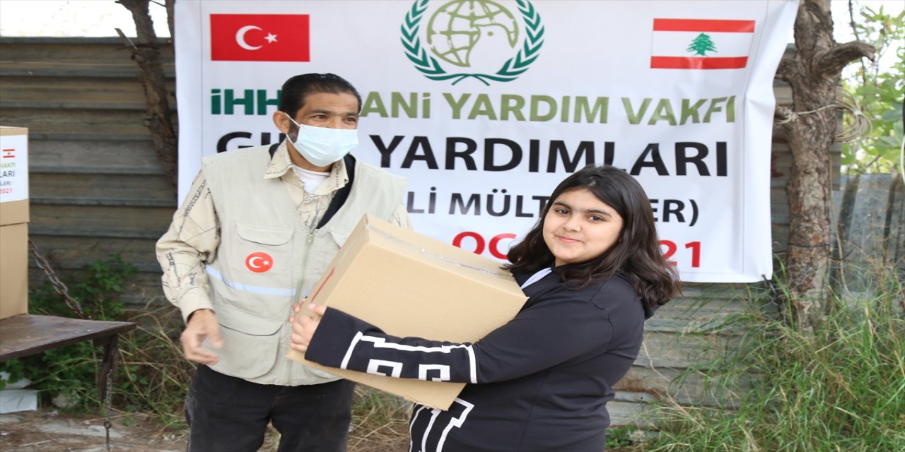İHH'dan Lübnan'daki 150'den fazla Filistinli mülteci aileye insani yardım
