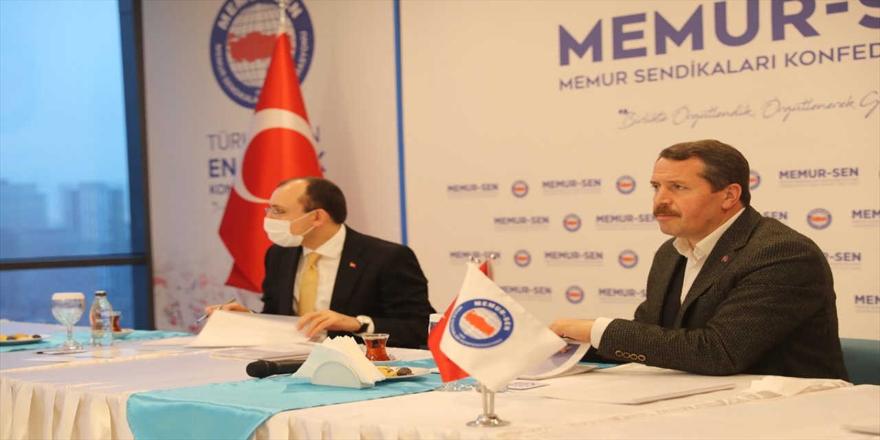 AK Parti Grup Başkanvekili Mehmet Muş'tan Memur-Sen'e ziyaret