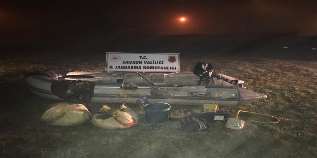 Samsun'da kaçak balık avlayan 16 kişiye 65 bin 850 lira para cezası verildi