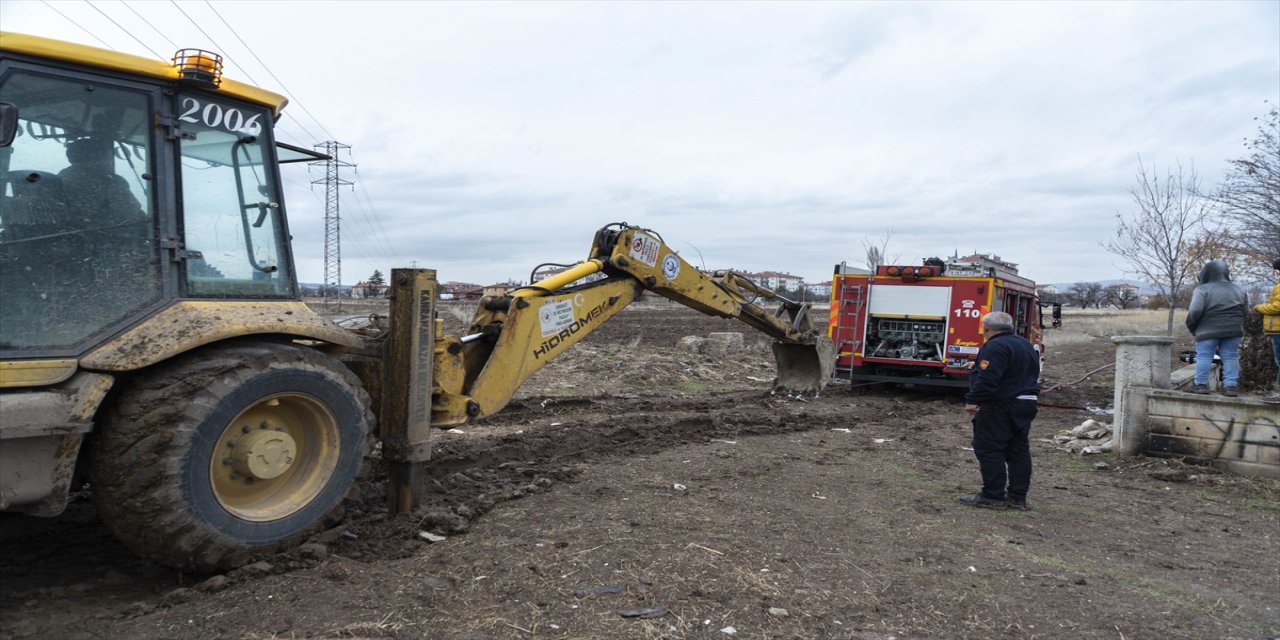 Ankara'da çıkan yangında bir ev kullanılamaz hale geldi