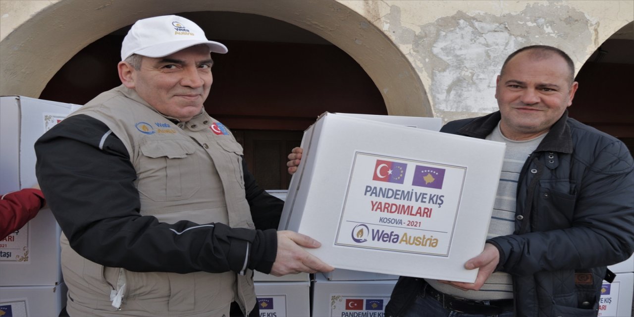 Türk yardım kuruluşlarından Kosova'da ihtiyaç sahiplerine gıda ve kömür desteği