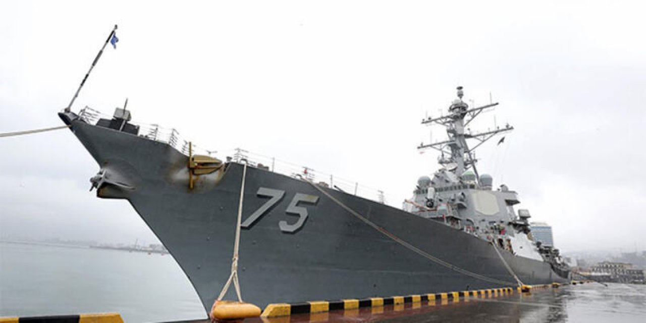 ABD savaş gemisi tatbikat için Gürcistan'da