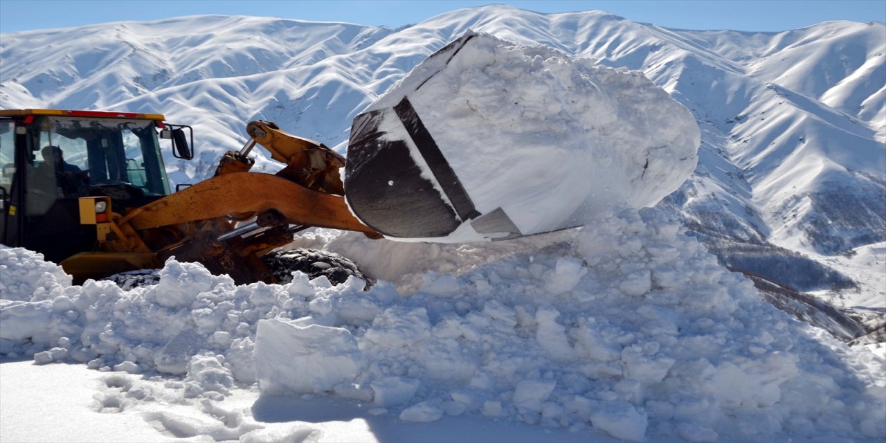 Muş'ta kar nedeniyle kapanan yol 6 günde açılabildi