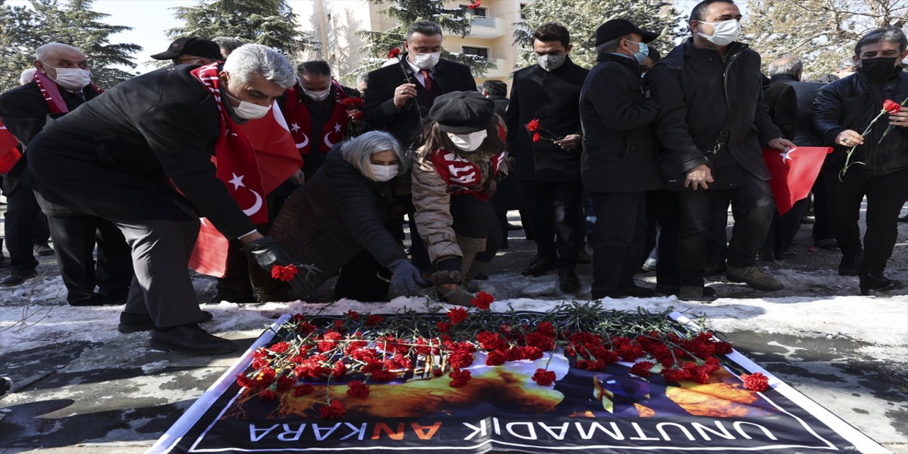 Ankara'da Merasim Sokak'taki bombalı terör saldırısında şehit olanlar anıldı
