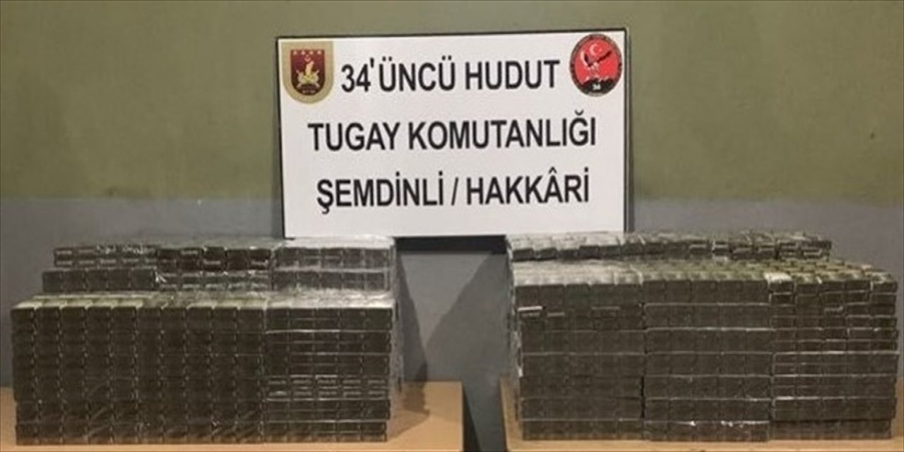 Hakkari, Hatay, Van ve Kilis hudut hatlarında uyuşturucu ile kaçak sigara ele geçirildi