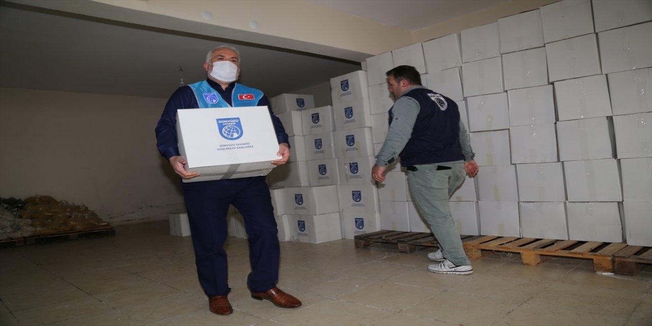 Şanlıurfa'dan İdlib'e bir tır insani yardım gönderildi