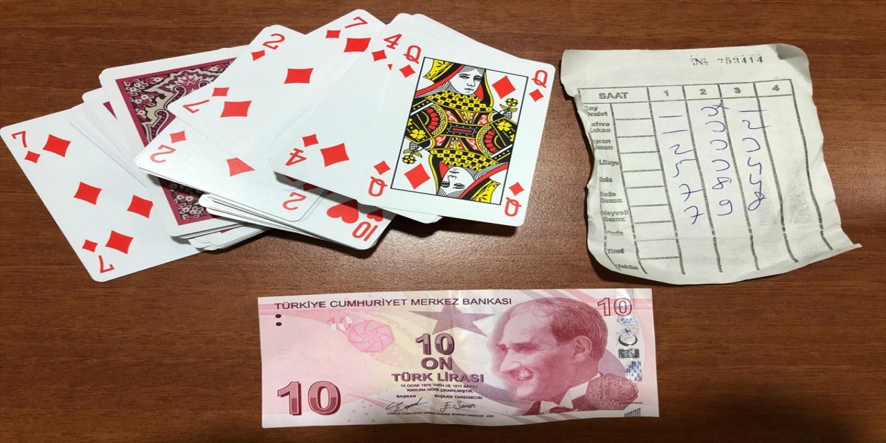 Zonguldak'ta kumar oynayan 6 kişiye 14 bin 557 lira para cezası verildi