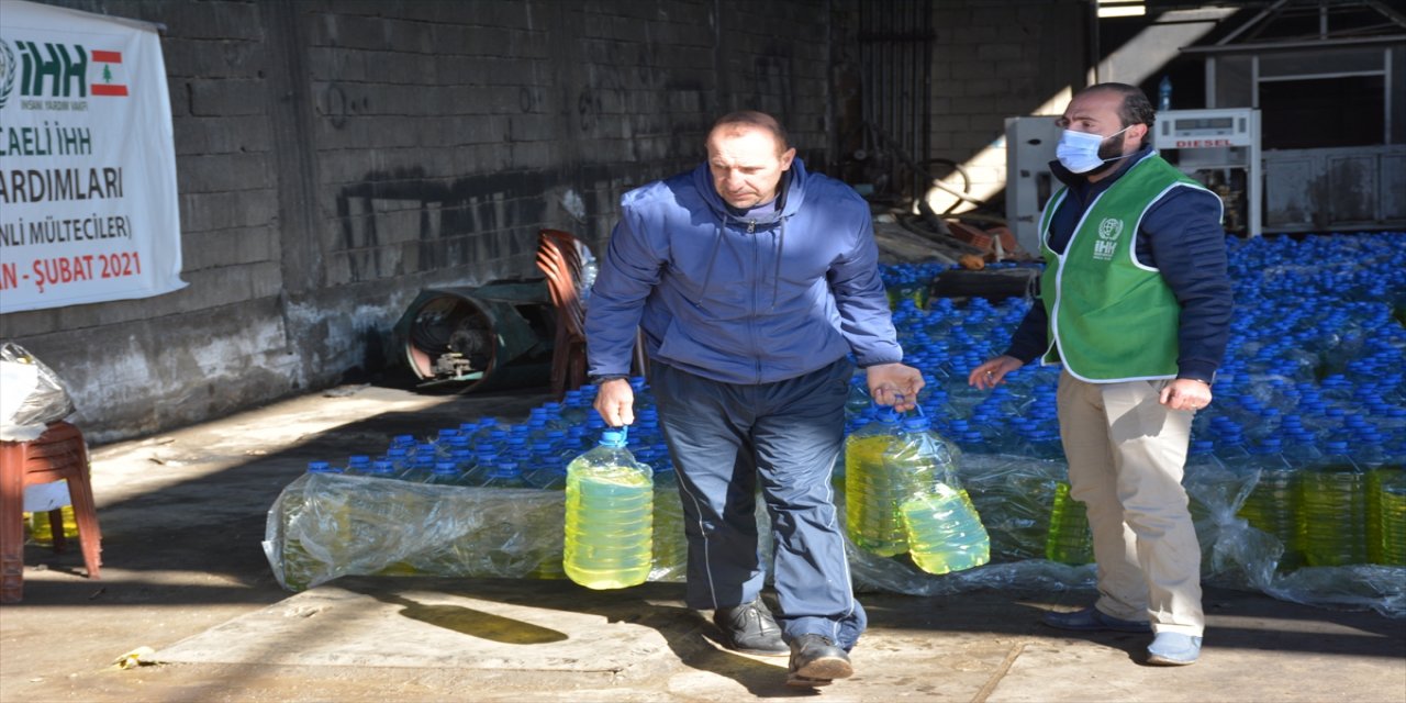 İHH, Lübnan'daki Filistinli mültecilere gıda, mazot ve oksijen cihazı yardımında bulundu