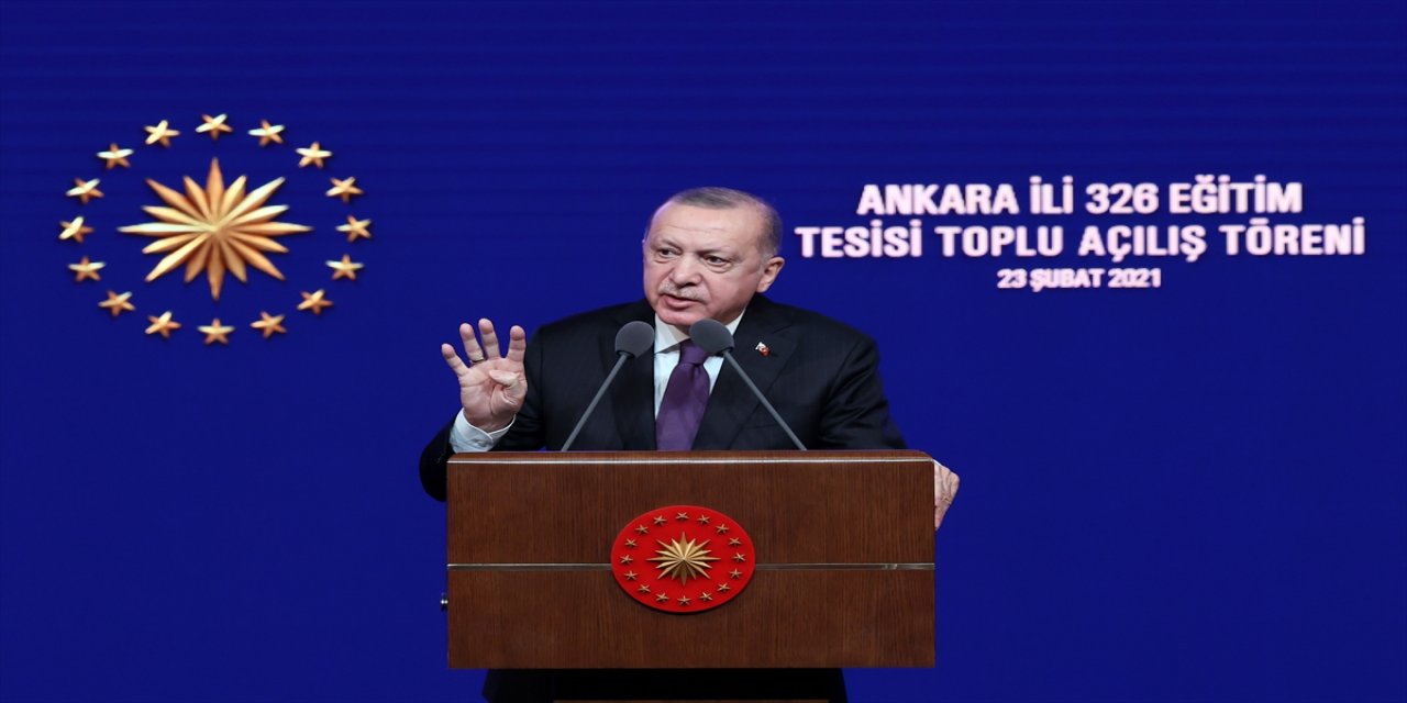 Cumhurbaşkanı Erdoğan Ankara Valiliği Eğitim Tesisleri Toplu Açılış Töreni'nde konuştu