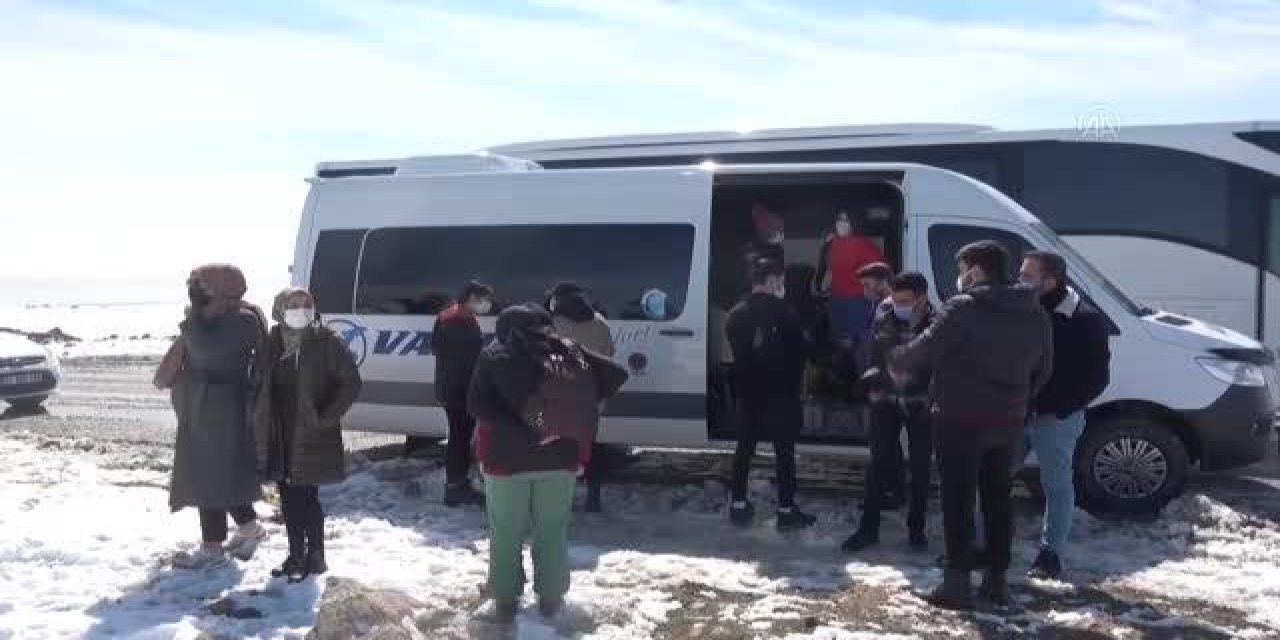 Van'da gönüllüler, jandarmanın desteğiyle sokak hayvanları için 20 kulübe yaptı