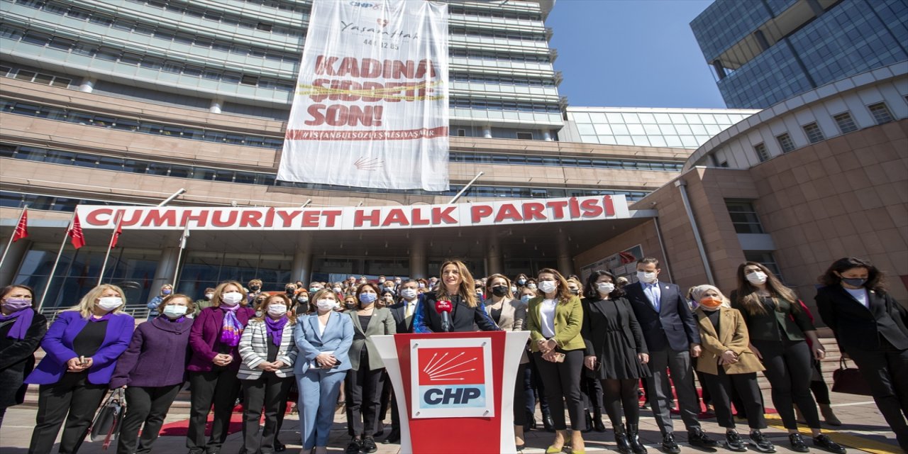 CHP'li kadınlar, İstanbul Sözleşmesi'nin fesih kararının iptali için Danıştaya başvurdu