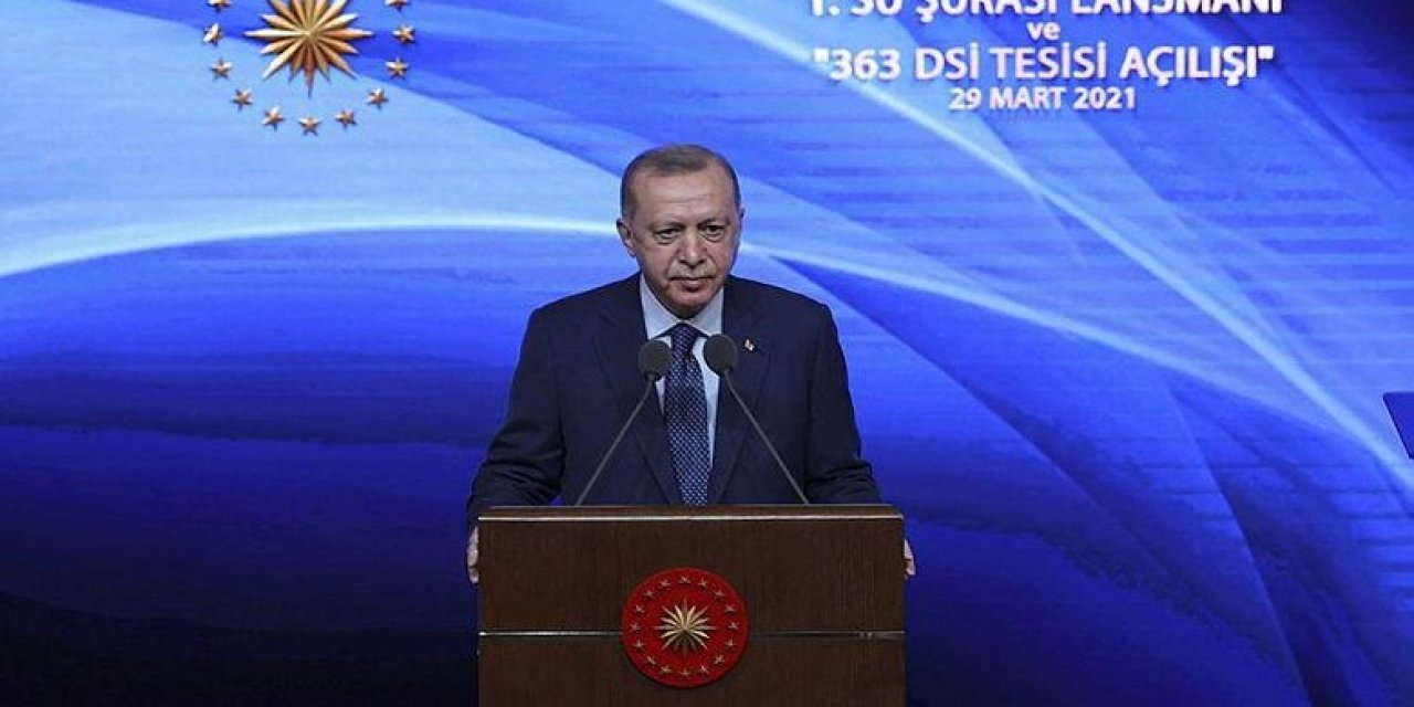 Erdoğan, 1. Su Şurası Lansmanı ve 363 Tesisin Toplu Açılış Merasimi'nde konuştu