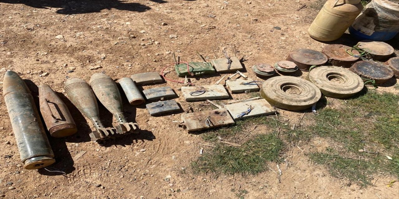 Tel Abyad'da 693 kilogram patlayıcı madde ele geçirildi