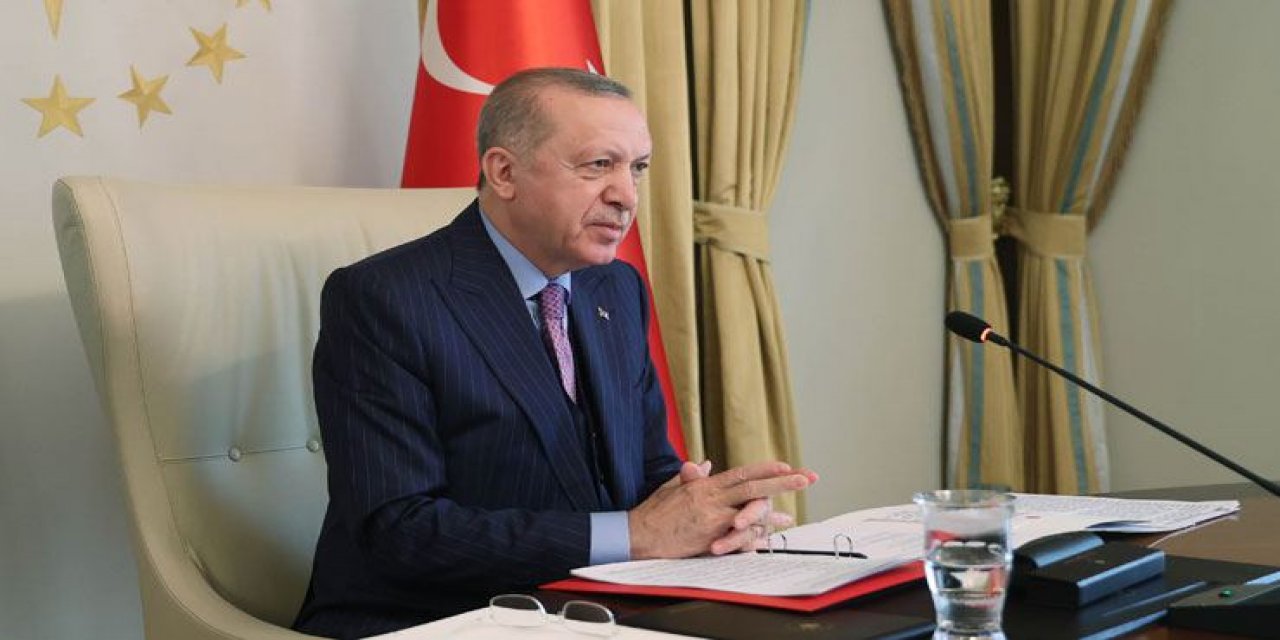 Cumhurbaşkanı Erdoğan, Türk Konseyi Devlet Başkanları Zirvesi'ne canlı bağlantı ile katıldı