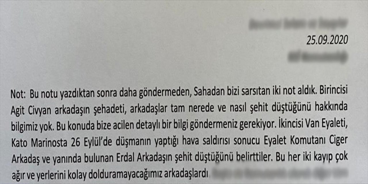 Terör örgütünün sakladığı gerçek örgütsel dokümanda çıktı