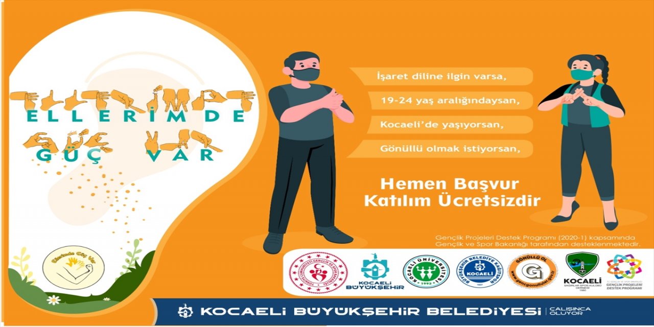 Kocaeli'de gönüllülerle işitme engelli gençler engellilik konusunda farkındalık oluşturacak