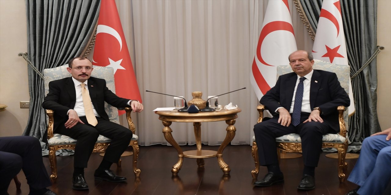 KKTC Cumhurbaşkanı Tatar, Ticaret Bakanı Muş'u kabul etti