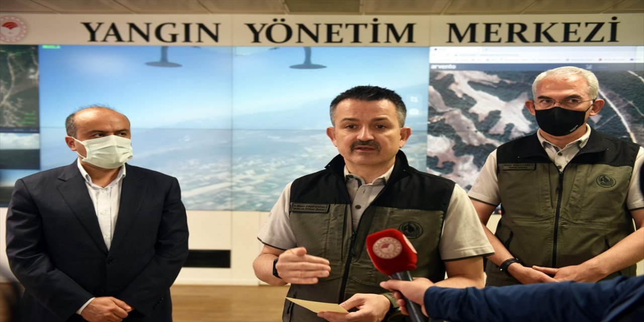 Bakan Pakdemirli, video konferansla Adana'daki orman yangını tatbikatına katıldı