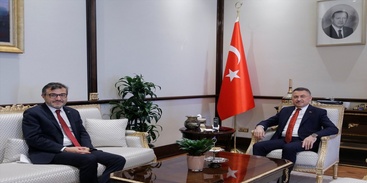 Cumhurbaşkanı Yardımcısı Oktay, Cumhurbaşkanlığı Finans Ofisi Başkanı Aşan'ı kabul etti