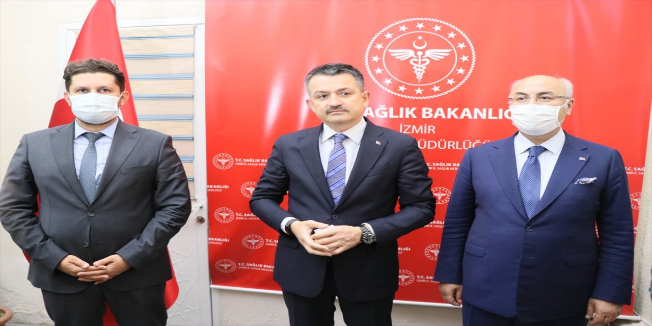 Tarım ve Orman Bakanı Pakdemirli, İzmir İl Sağlık Müdürlüğünü ziyaret etti