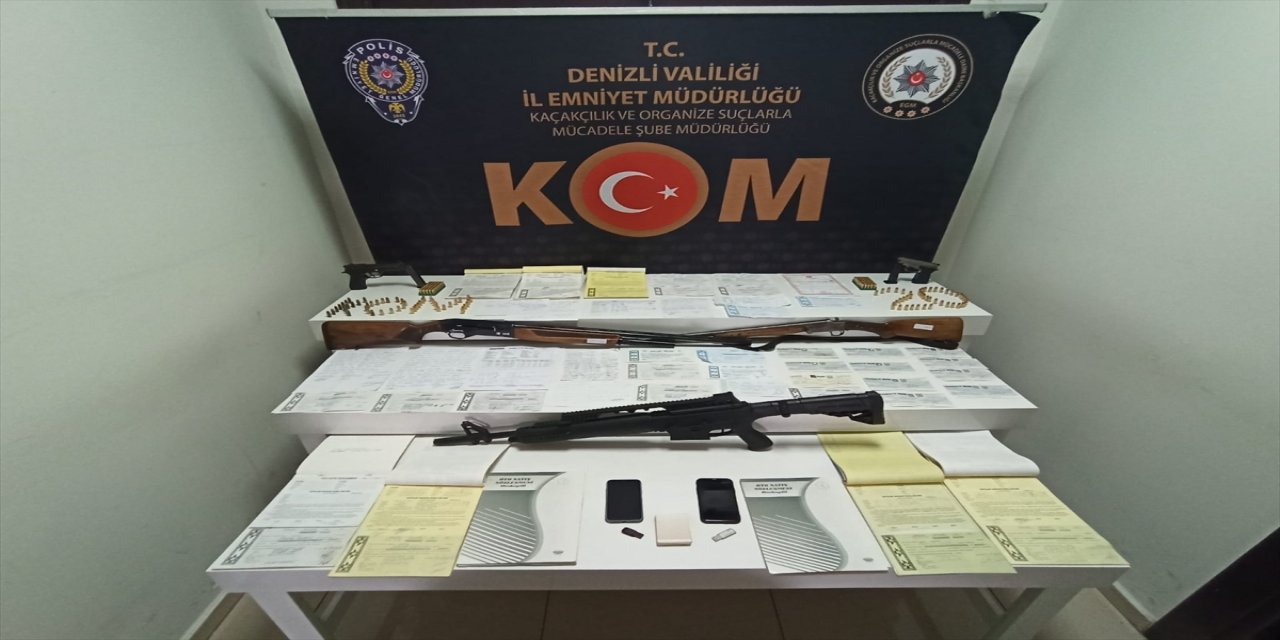 Denizli'deki tefecilik operasyonunda 1 şüpheli tutuklandı