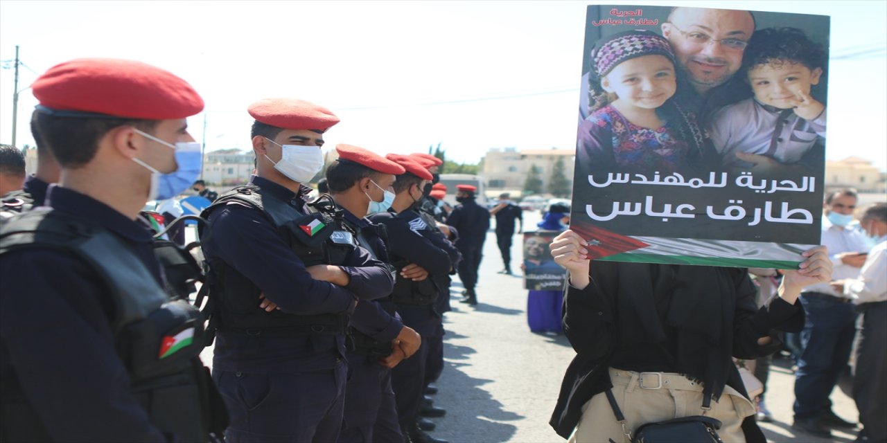 Ürdün'de, Suudi Arabistan'da gözaltındaki Filistinli ve Ürdünlülerin serbest bırakılması talebiyle gösteri