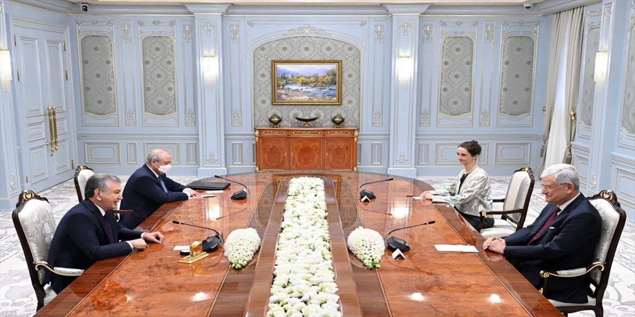 Özbekistan Cumhurbaşkanı Mirziyoyev, BM 75. Genel Kurul Başkanı Bozkır'ı kabul etti