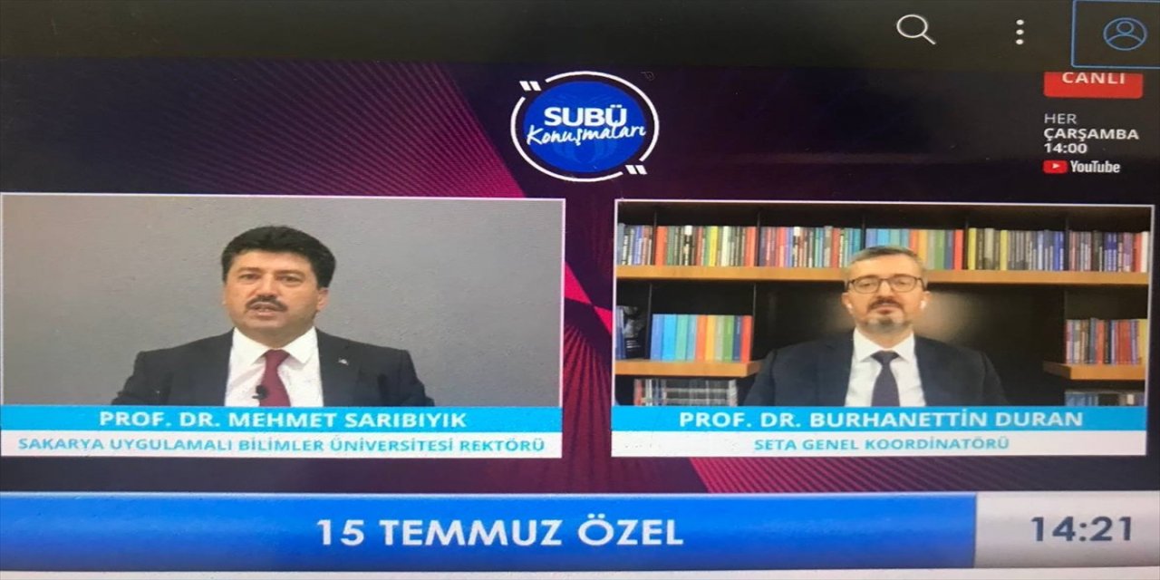 SETA Genel Koordinatörü Prof. Dr. Burhanettin Duran, "SUBÜ Konuşmaları"na katıldı