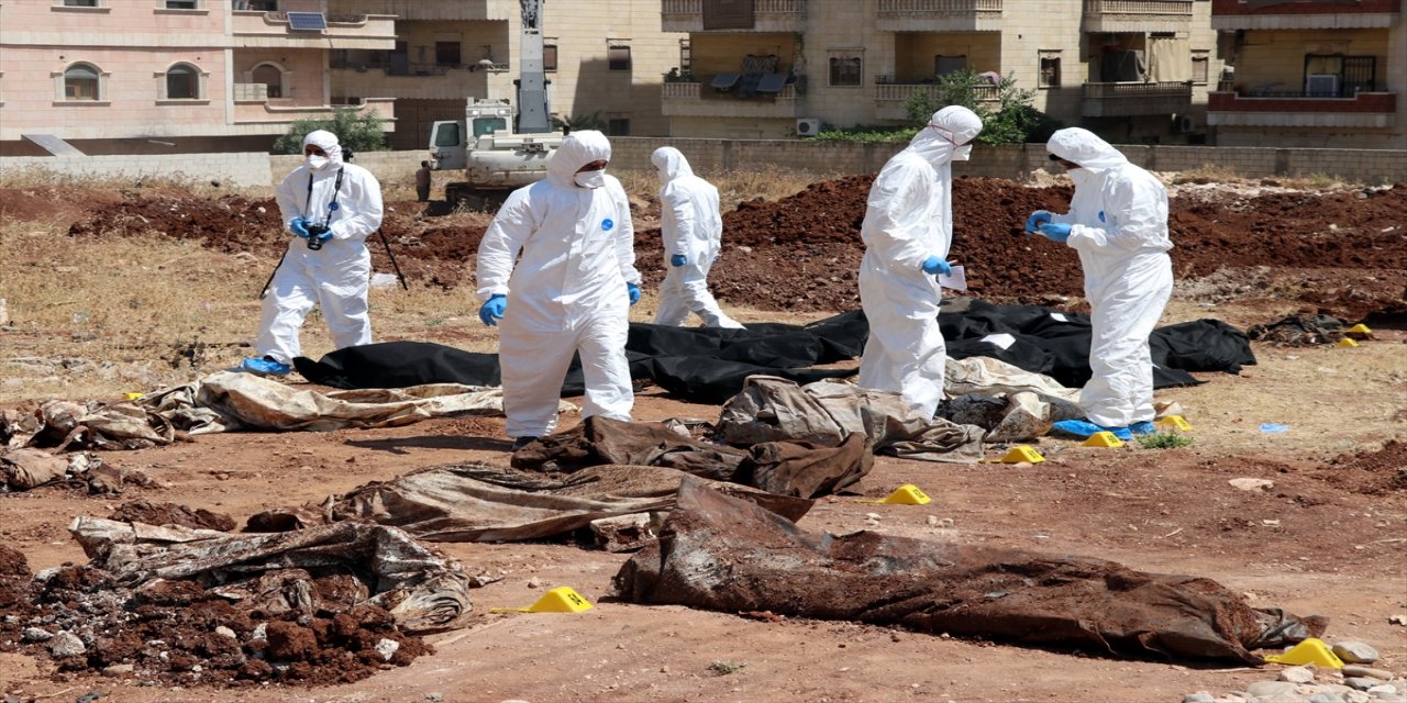 Afrin'de toplu mezardan çıkarılan ceset sayısı 68'e yükseldi