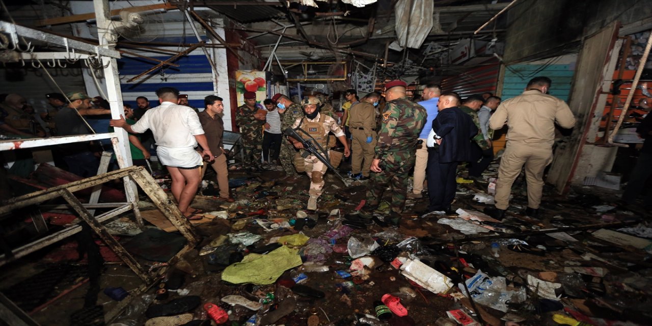 Irak'ın başkenti Bağdat'taki halk pazarında patlama: 22 ölü