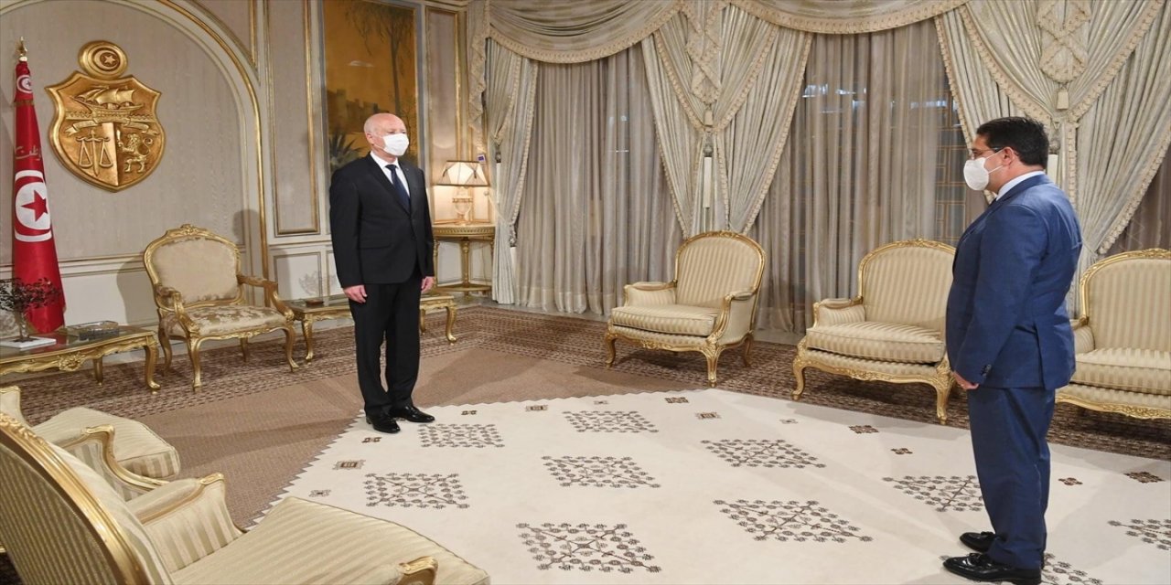 Fas Dışişleri Bakanı Burita, Tunus Cumhurbaşkanı Said'e "Kral 6. Muhammed'in mesajını" iletti