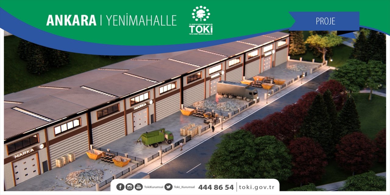 TOKİ'nin Yenimahalle'de yapacağı Küçük Sanayi Sitesi'nin ihalesi gerçekleştirildi