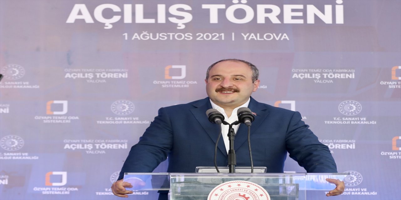 Bakan Varank, Yalova'da Temiz Oda Sistemleri Fabrikası açılış töreninde konuştu
