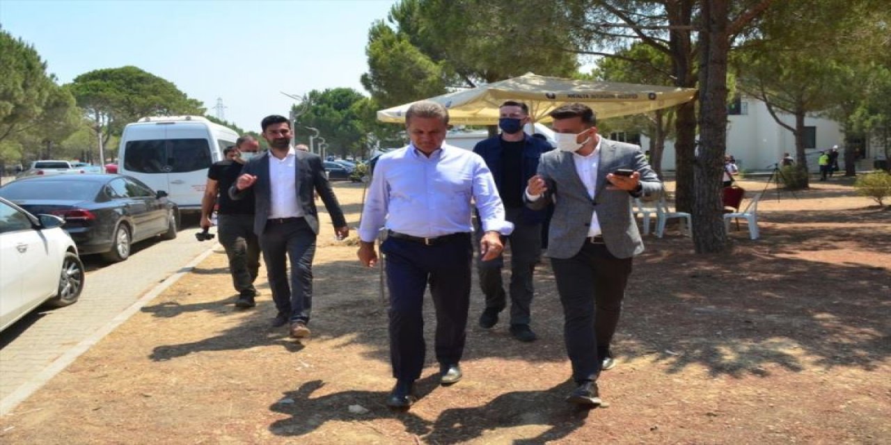 TDP Genel Başkanı Sarıgül, Manavgat Yangın Yönetim Merkezi'nde konuştu