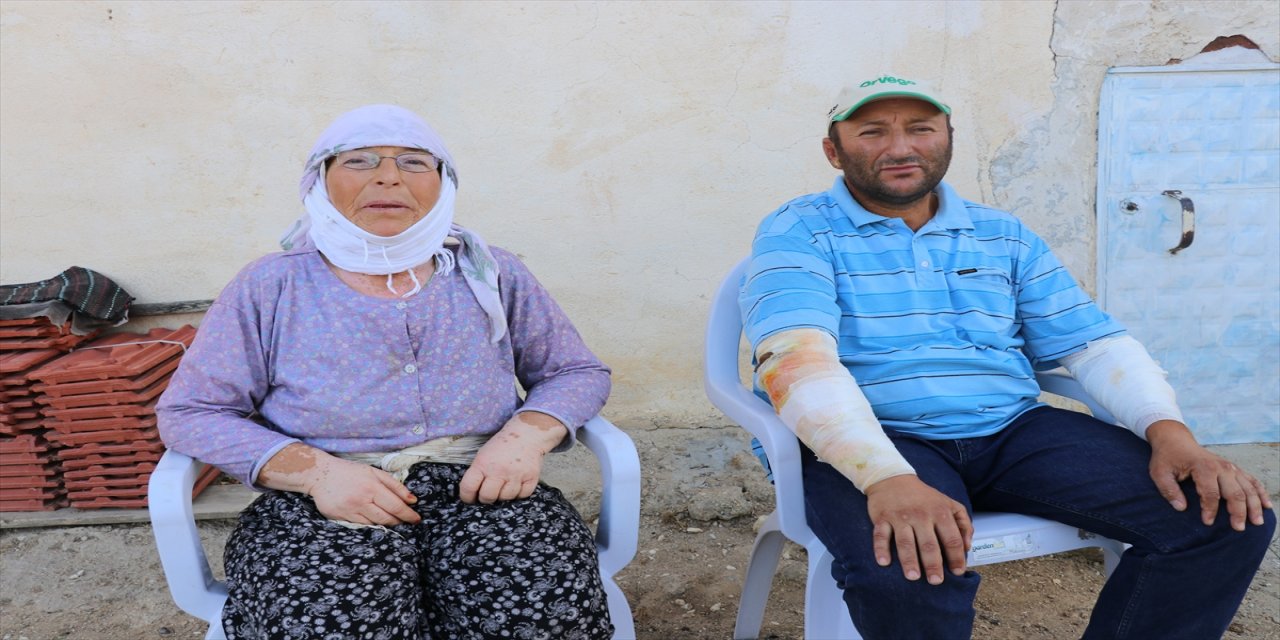 Denizli'de traktörünü alevlerin arasında bırakıp yanmaktan kurtulan Köylüoğlu, o anları anlattı