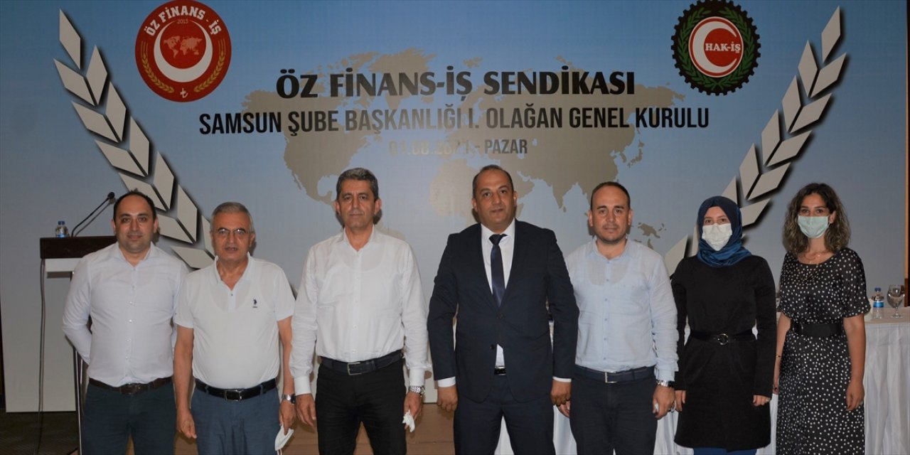 Öz Finans İş Sendikası Genel Başkanı Eroğlu, Samsun Şubesi 1. Olağan Genel Kurulu'na katıldı