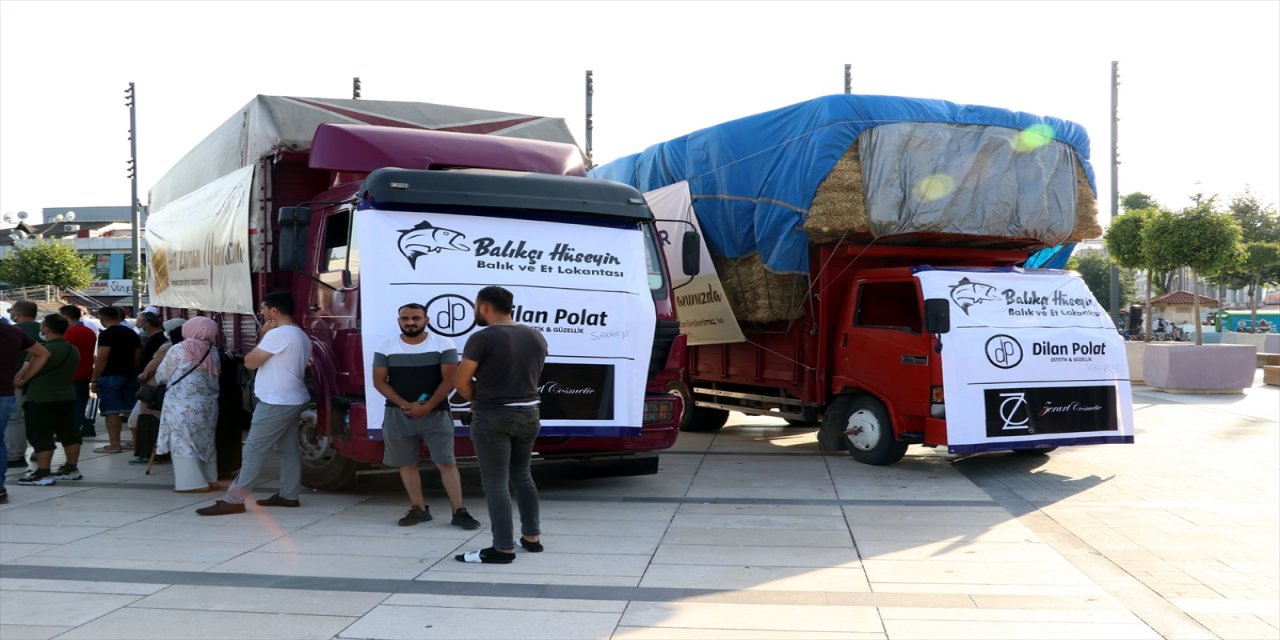 Sakarya'dan yangın bölgesine ihtiyaç malzemeleri gönderildi
