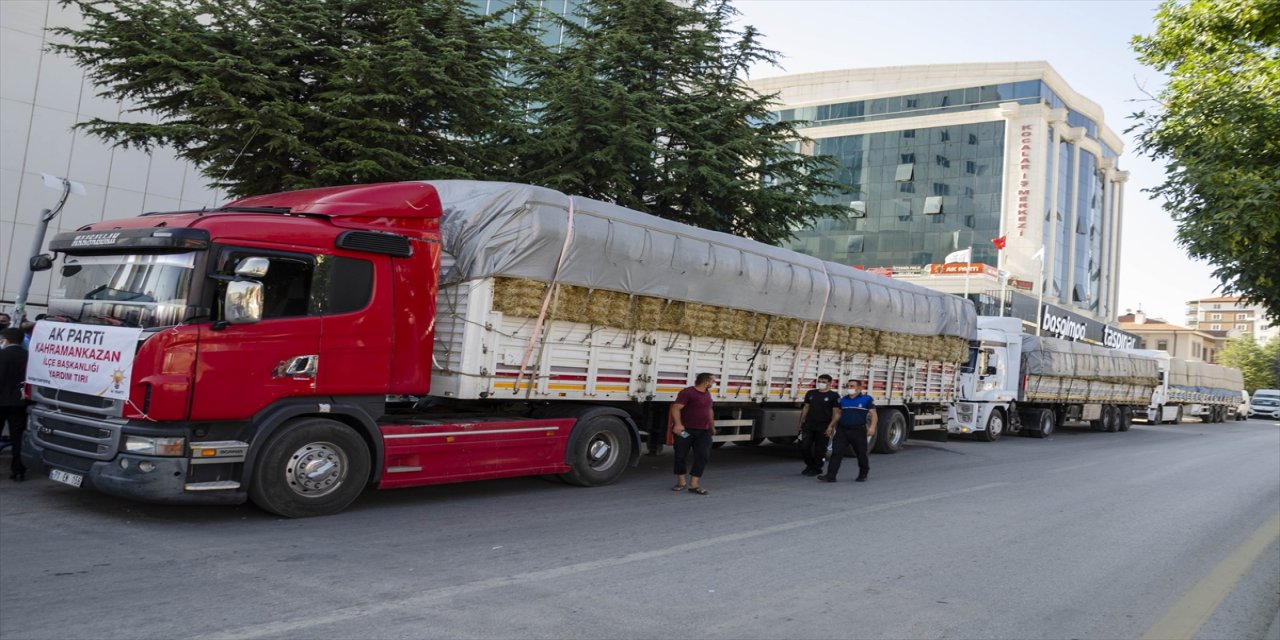 Kahramankazan'dan Manavgat'a 3 tır yardım gönderildi