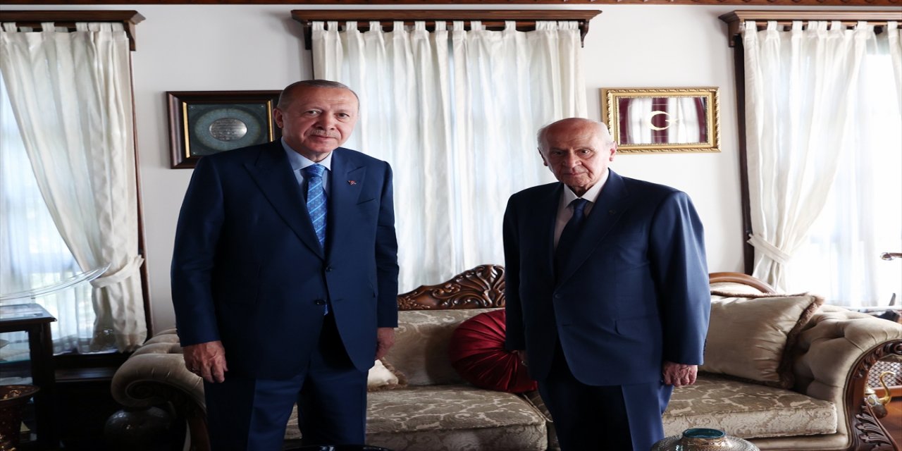 Cumhurbaşkanı Erdoğan, MHP Genel Başkanı Bahçeli ile görüşüyor