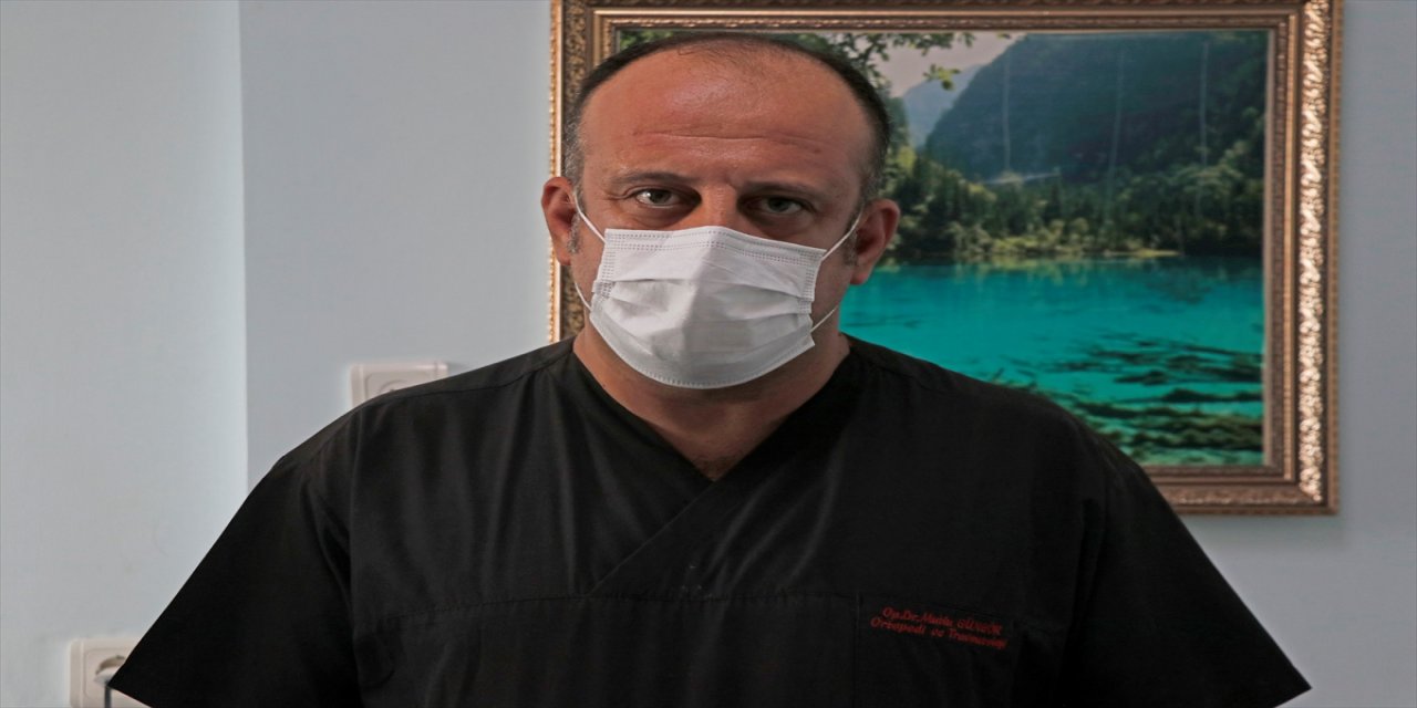 Orman yangınına müdahale ederken ayak bileği kırılan Azerbaycanlı itfaiyeci ameliyat edildi