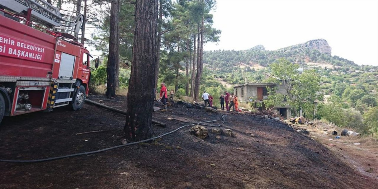 Mersin'de çıkan orman yangını büyümeden söndürüldü