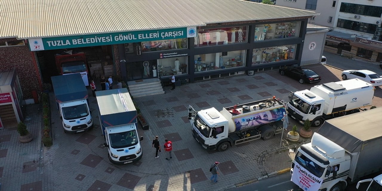 İstanbul'daki ilçe belediyelerinden sel felaketinin yaşandığı bölgeye destek