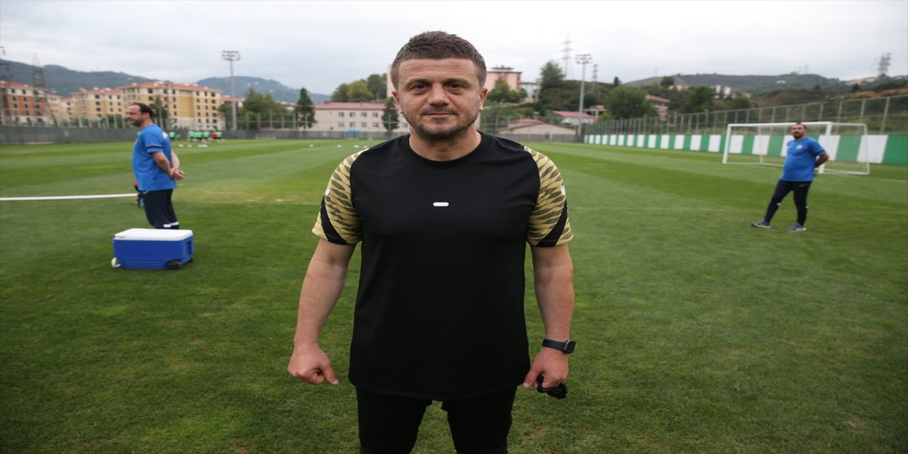 Giresunspor Teknik Direktörü Hakan Keleş'in hedefi dinamik ve coşkulu bir ekip