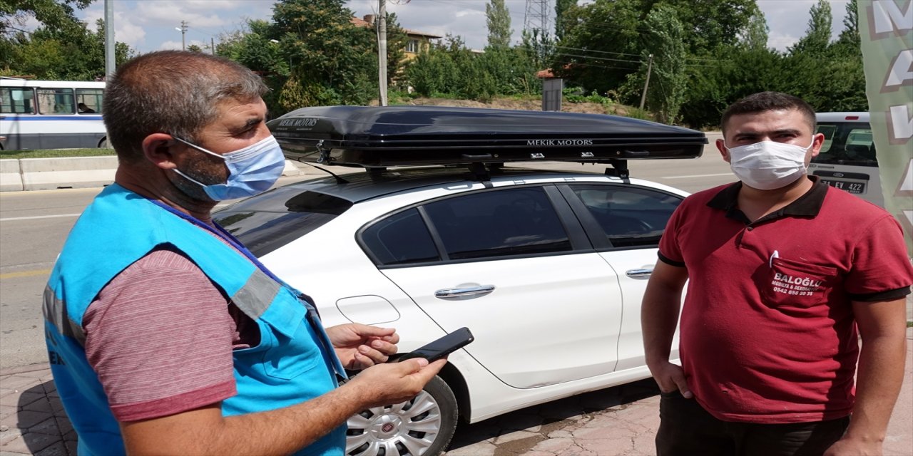 Kırıkkale'de karantina ihlali yapan sürücü trafik denetiminde yakalandı