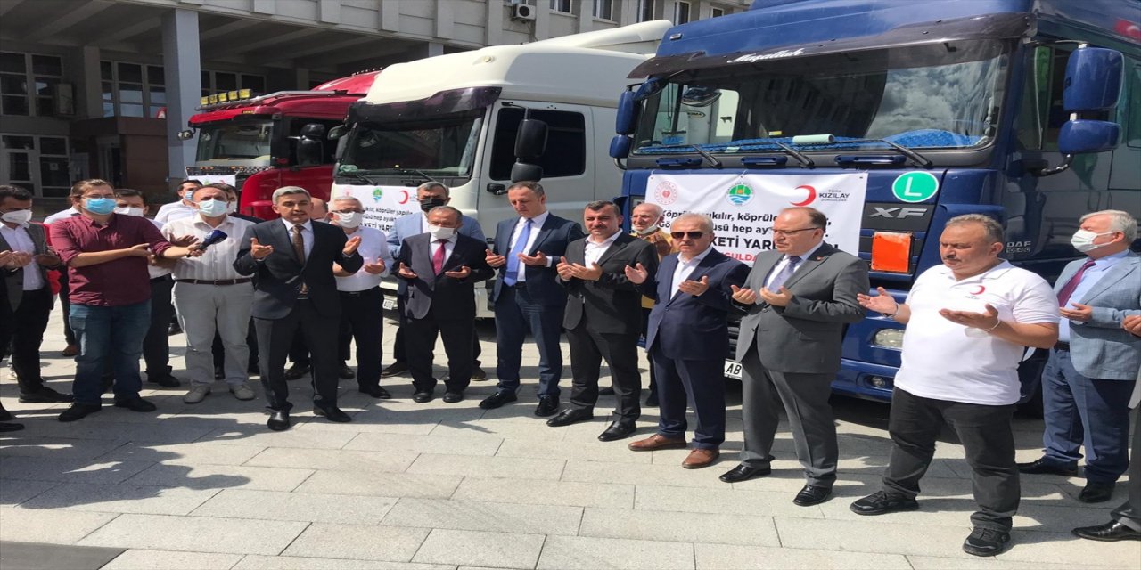 Zonguldak'tan sel felaketinin yaşandığı Kastamonu'ya 5 yardım tırı gönderildi