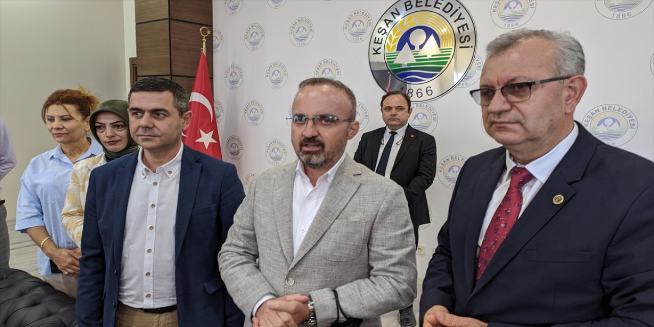 AK Parti Grup Başkanvekili Bülent Turan, Edirne'de konuştu