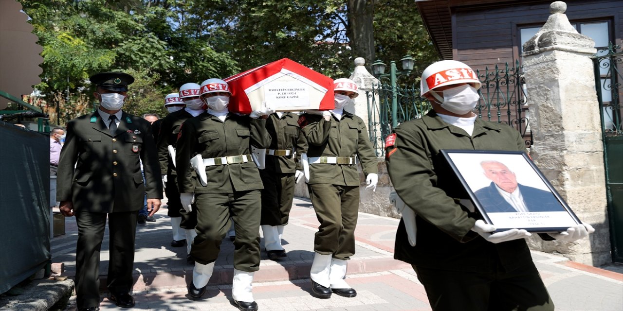 Edirne'de hayatını kaybeden Kore Gazisi Bahattin Erginler son yolculuğuna uğurlandı