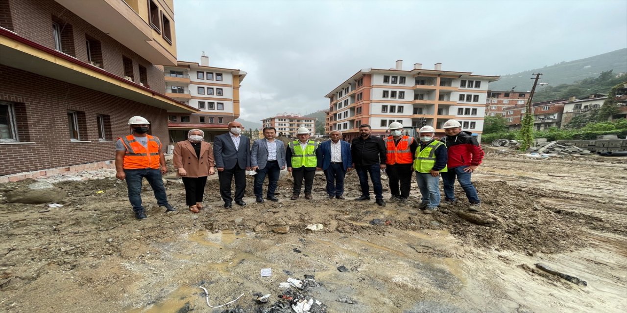 Selden etkilenen Doğankent'te 156 konut ve 70 dükkanın inşaatında sona gelindi