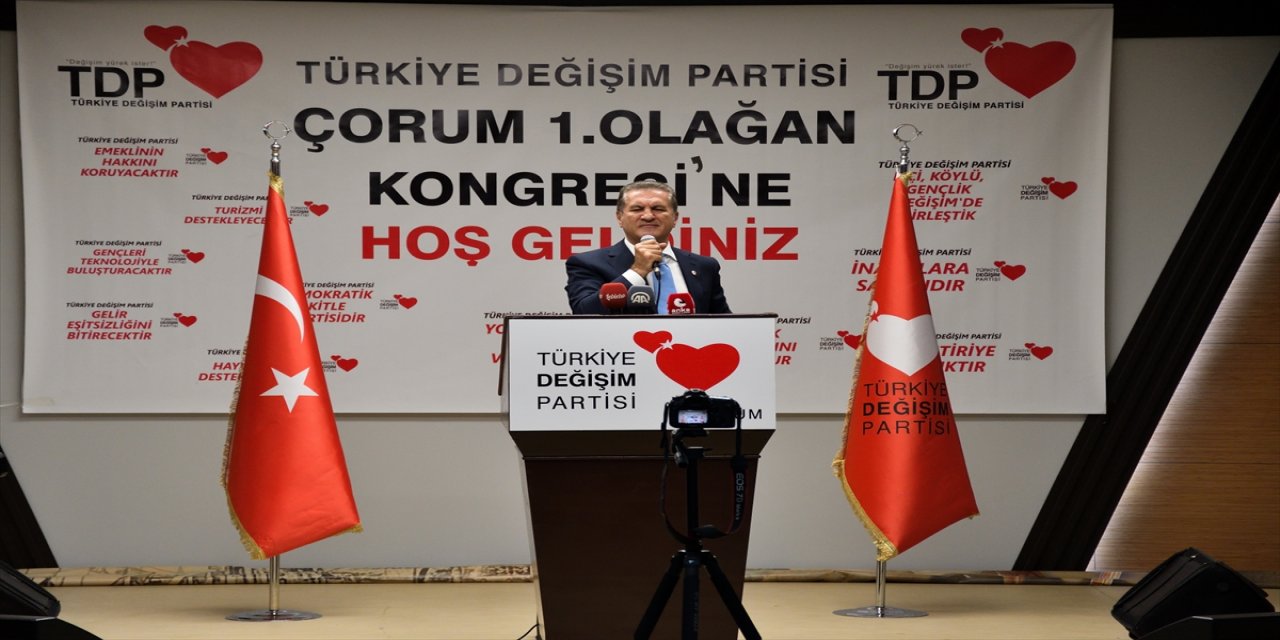 TDP Genel Başkanı Sarıgül, Çorum'da partisinin il kongresine katıldı