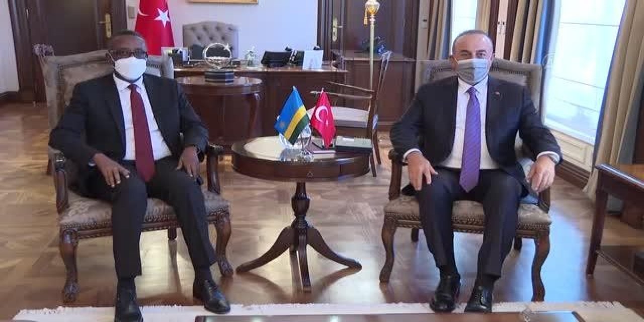 Dışişleri Bakanı Çavuşoğlu, Ruandalı mevkidaşı Biruta'yla ortak basın toplantısında konuştu